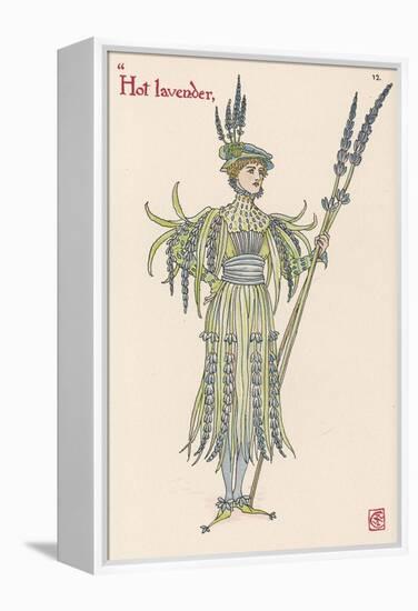 Lavender Personified-Walter Crane-Framed Premier Image Canvas