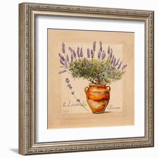 Lavender pot-Lizie-Framed Art Print