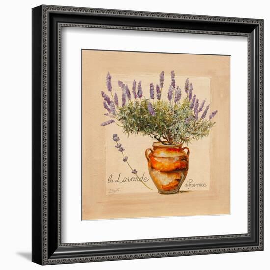 Lavender pot-Lizie-Framed Art Print