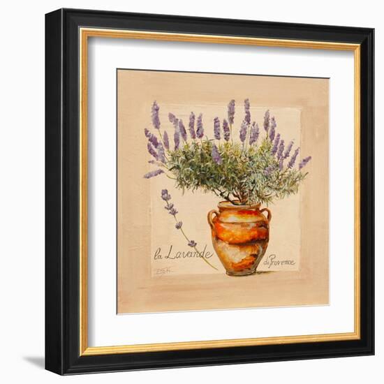 Lavender pot-Lizie-Framed Art Print