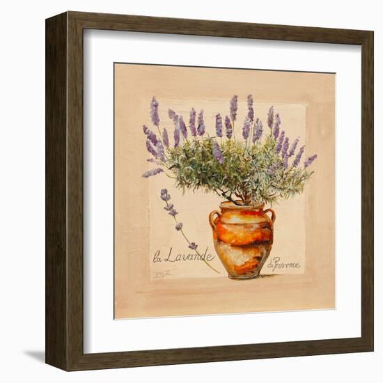 Lavender pot-Lizie-Framed Art Print