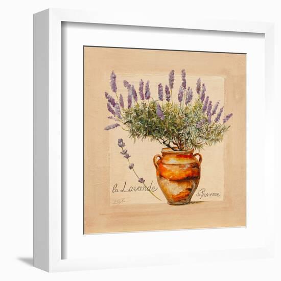 Lavender pot-Lizie-Framed Art Print