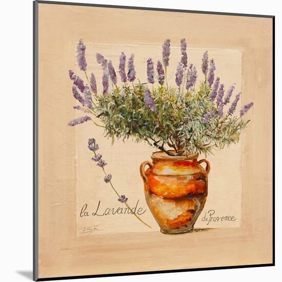 Lavender pot-Lizie-Mounted Art Print