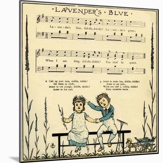 Lavender's blue-Walter Crane-Mounted Giclee Print