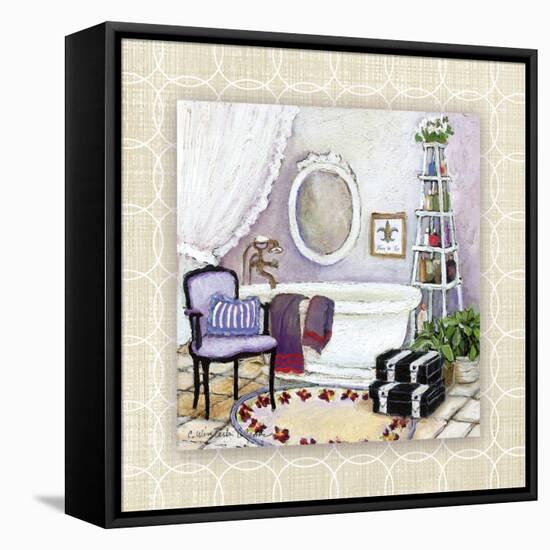 Lavender Scented Bath I-Charlene Olson-Framed Stretched Canvas