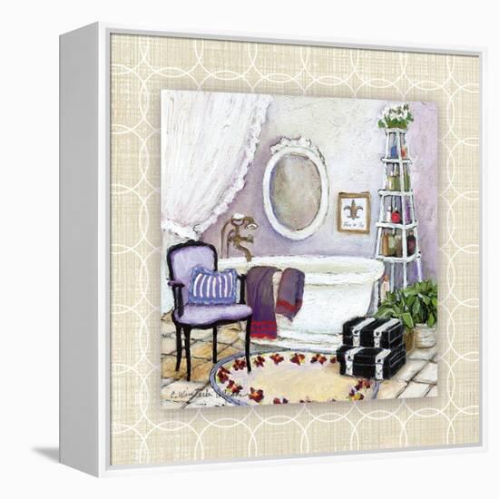 Lavender Scented Bath I-Charlene Olson-Framed Stretched Canvas