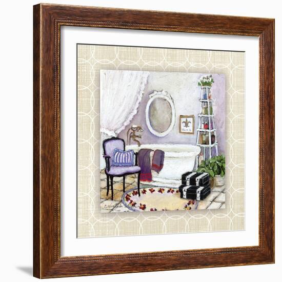 Lavender Scented Bath I-Charlene Olson-Framed Art Print