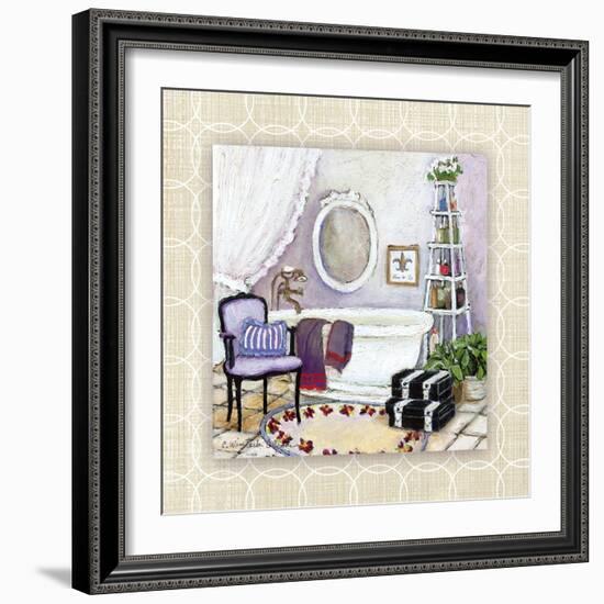 Lavender Scented Bath I-Charlene Olson-Framed Art Print