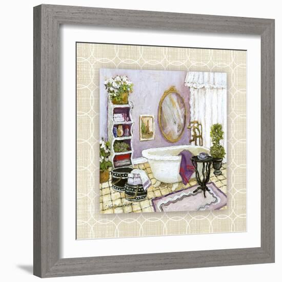 Lavender Scented Bath II-Charlene Olson-Framed Art Print