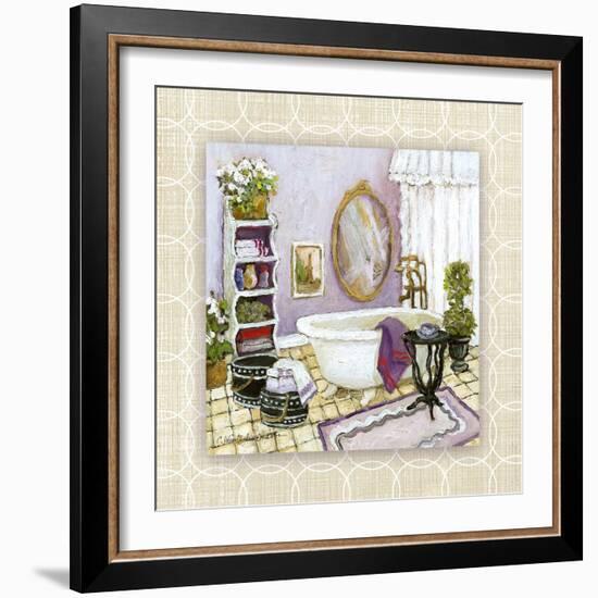 Lavender Scented Bath II-Charlene Olson-Framed Art Print