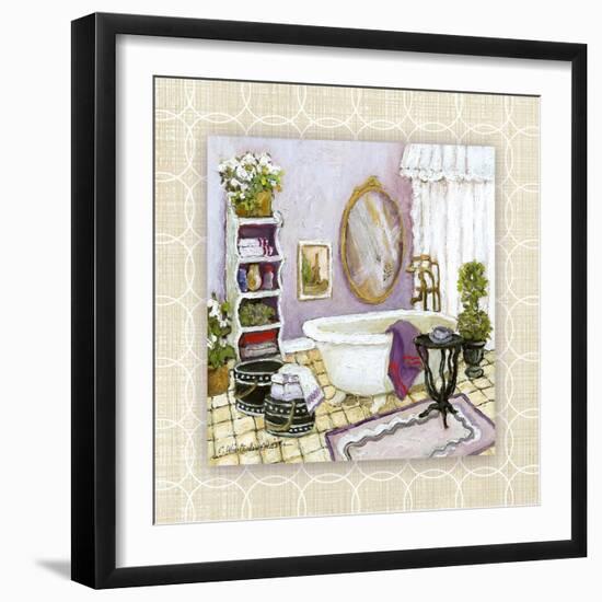 Lavender Scented Bath II-Charlene Olson-Framed Art Print