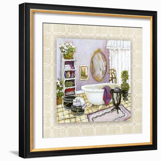 Lavender Scented Bath II-Charlene Olson-Framed Art Print