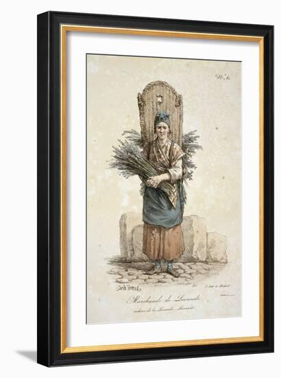 Lavender Seller-Antoine Charles Horace Vernet-Framed Giclee Print