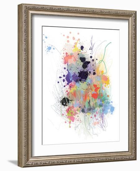 Lavender Wildflower Explosion-Niya Christine-Framed Art Print