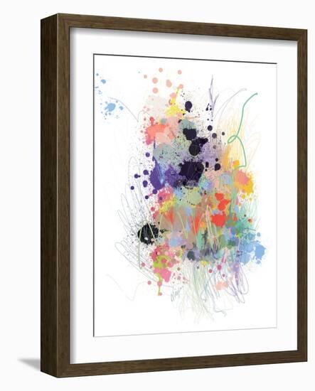 Lavender Wildflower Explosion-Niya Christine-Framed Art Print