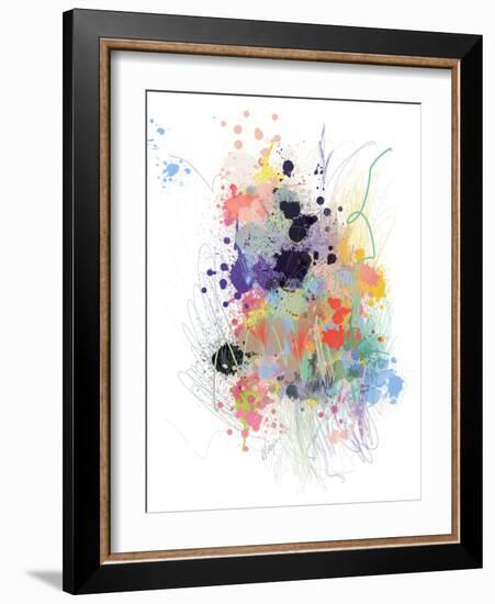 Lavender Wildflower Explosion-Niya Christine-Framed Art Print