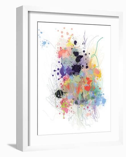Lavender Wildflower Explosion-Niya Christine-Framed Art Print