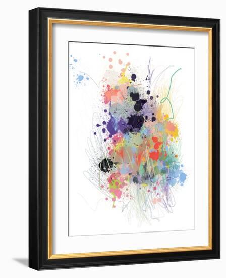 Lavender Wildflower Explosion-Niya Christine-Framed Art Print