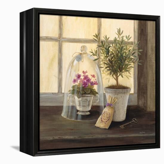 Lavender Window Garden-Angela Staehling-Framed Stretched Canvas