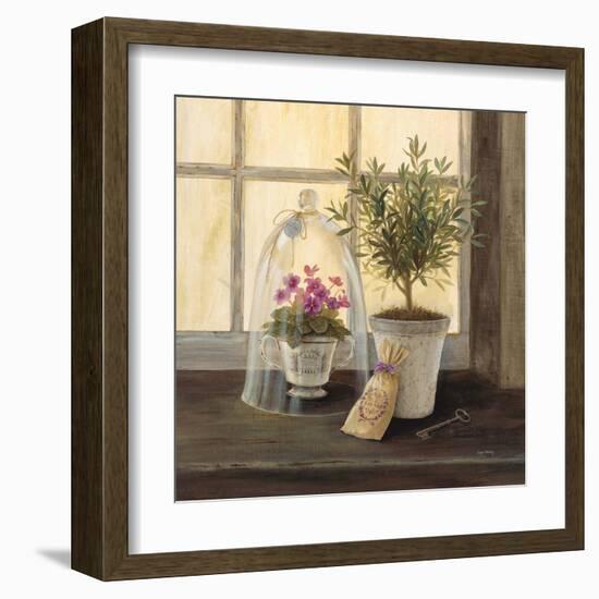 Lavender Window Garden-Angela Staehling-Framed Art Print