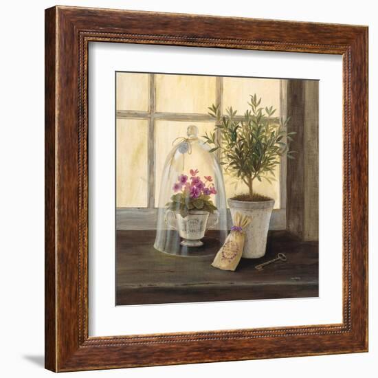 Lavender Window Garden-Angela Staehling-Framed Art Print