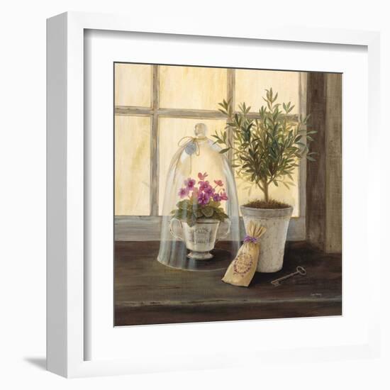 Lavender Window Garden-Angela Staehling-Framed Art Print