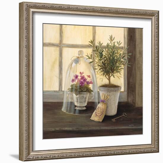 Lavender Window Garden-Angela Staehling-Framed Art Print