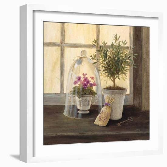 Lavender Window Garden-Angela Staehling-Framed Art Print