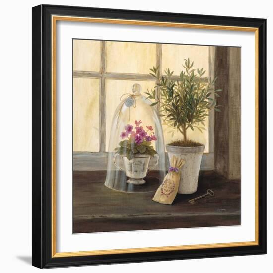 Lavender Window Garden-Angela Staehling-Framed Art Print