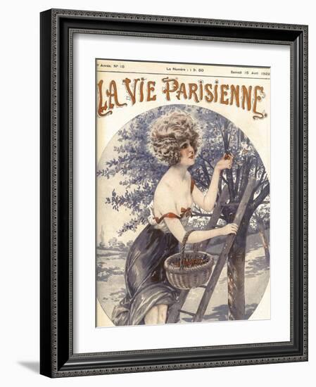 Lavie Parisenne Cherry Picking-null-Framed Giclee Print