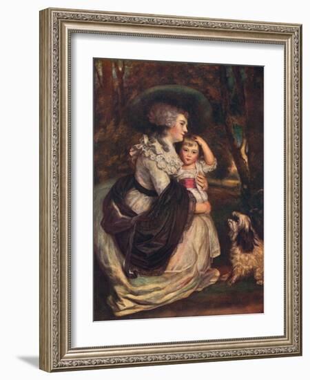 Lavinia, Countess Spencer (1762-183), and John Charles Spencer, Viscount Althorp (1782?184), 1906-Joshua Reynolds-Framed Giclee Print