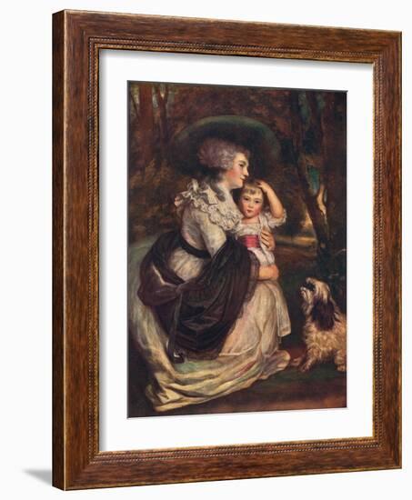 Lavinia, Countess Spencer (1762-183), and John Charles Spencer, Viscount Althorp (1782?184), 1906-Joshua Reynolds-Framed Giclee Print