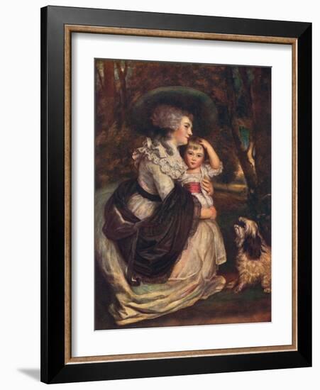 Lavinia, Countess Spencer (1762-183), and John Charles Spencer, Viscount Althorp (1782?184), 1906-Joshua Reynolds-Framed Giclee Print