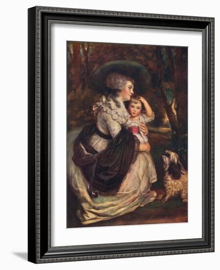 Lavinia, Countess Spencer (1762-183), and John Charles Spencer, Viscount Althorp (1782?184), 1906-Joshua Reynolds-Framed Giclee Print