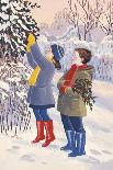 Merry Christmas (W/C on Paper)-Lavinia Hamer-Framed Giclee Print