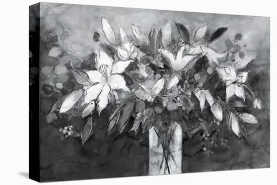 Lavish Lilies-Ann Oram-Framed Stretched Canvas