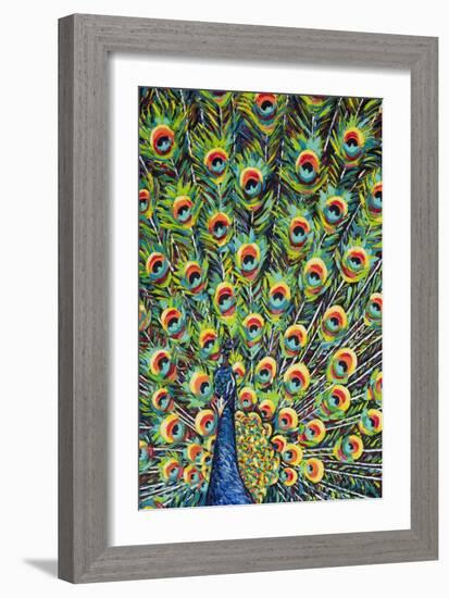 Lavish Peacock I-Carolee Vitaletti-Framed Art Print