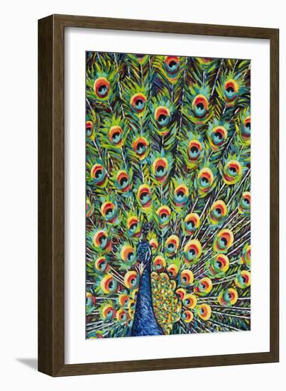 Lavish Peacock I-Carolee Vitaletti-Framed Art Print