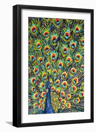 Lavish Peacock I-Carolee Vitaletti-Framed Art Print