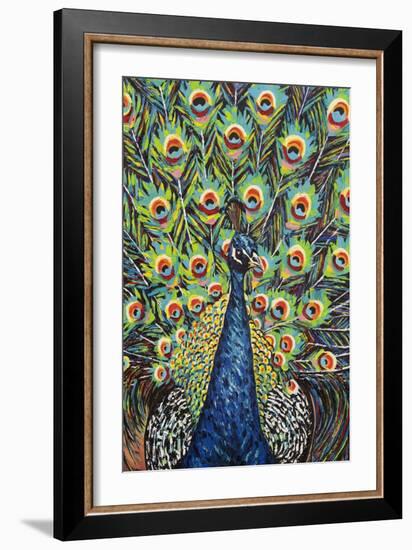 Lavish Peacock II-Carolee Vitaletti-Framed Art Print