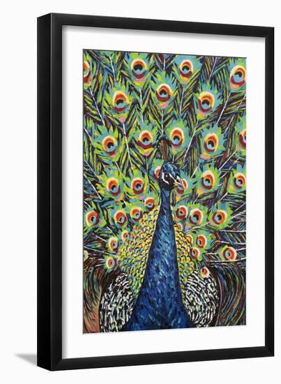 Lavish Peacock II-Carolee Vitaletti-Framed Art Print