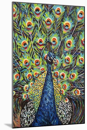 Lavish Peacock II-Carolee Vitaletti-Mounted Art Print