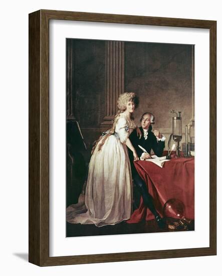 Lavoisier And His Wife, 1788-Science Photo Library-Framed Photographic Print