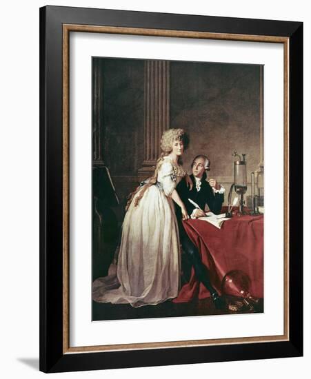 Lavoisier And His Wife, 1788-Science Photo Library-Framed Photographic Print