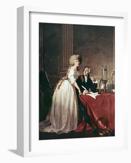 Lavoisier And His Wife, 1788-Science Photo Library-Framed Photographic Print