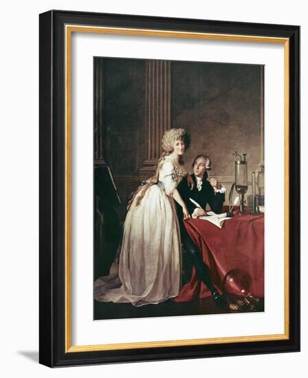 Lavoisier And His Wife, 1788-Science Photo Library-Framed Photographic Print