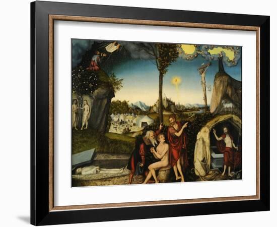 Law and Grace-Lucas Cranach the Elder-Framed Giclee Print