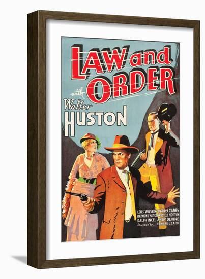 Law and Order-null-Framed Art Print