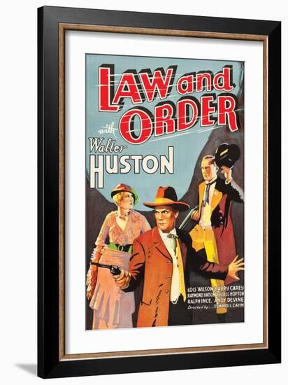 Law and Order-null-Framed Art Print