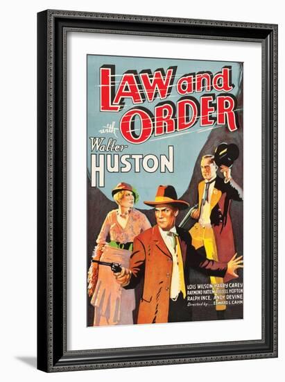 Law and Order-null-Framed Art Print